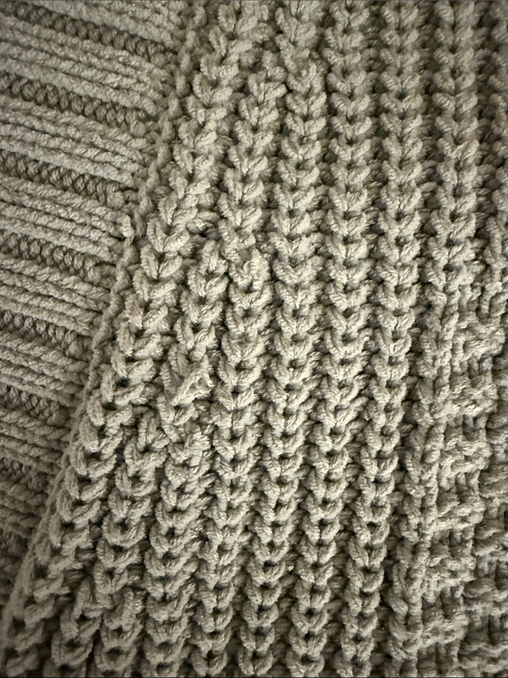 Abercrombie & Fitch Sage Green Textured Knit Button Cardigan - Picture 9 of 15
